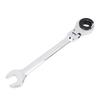 Banapoy 19mm Open Flex Head Ratchet Wrench Brake Line Nut Wrench Tube Ratchet Spanner Adjustable Flex Head for Fuel Brake Air Conditioning Lines