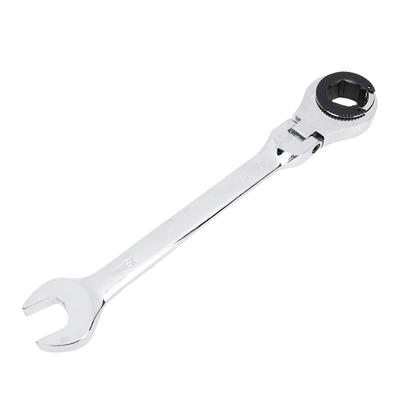 Banapoy 19mm Open Flex Head Ratchet Wrench Brake Line Nut Wrench Tube Ratchet Spanner Adjustable Flex Head for Fuel Brake Air Conditioning Lines