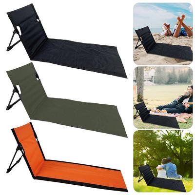 Tragbarer, faltbarer Campingstuhl für den Garten im Freien, einzelner Lazy Chair mit Rückenlehne, leichter Klappsitz, Grill-Picknick-Strandliege