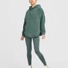 Nike Therma-Fit One Oversize Soft Comfortable Hooded Warm Sweatshirt Women Sweatshirt Green White FV8077-338