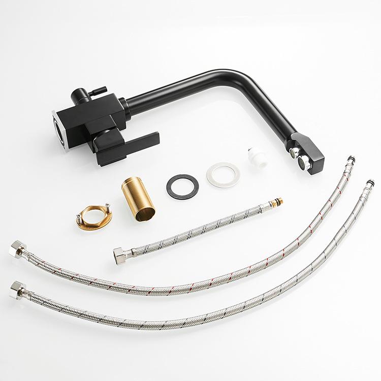 Gold Filter Kitchen Faucet Drinking Water Single Hole Black Hot and cold Pure Water Sinks Deck Mounted Mixer Taps White