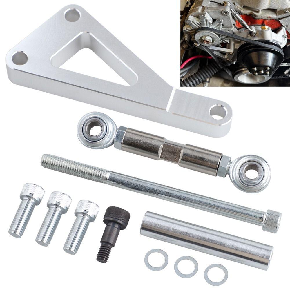 Polished Finish Alternator Bracket Kit Adjustable Design Adjustable Bracket Kit Engine Replacement