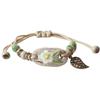 Yuan Xiaohong Ceramics Mori Style Bee Bracelet with Cute Ornaments and Natural Woven Hand Rope