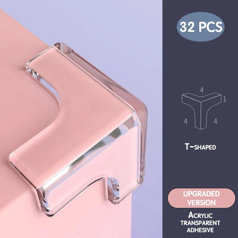 16PCS Baby Safety Silicone Protector Table Corner Edge Cover Protection Children Anticollision Guards Security Protection