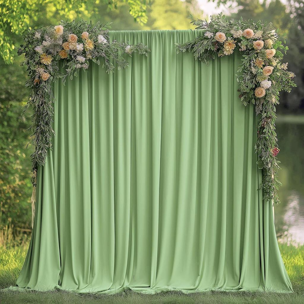 5x8/10ft Wedding Party Backdrop Drape For Parties, Photo Backdrop Drapes For Wedding Birthday Party Photography Background 1pcs