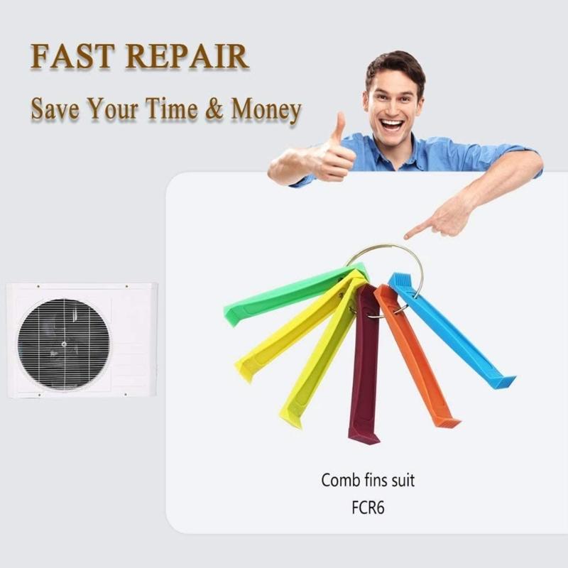 6 Stück Kunststoff Lamellenkamm Heizkörper Lamellen Kondensator Set zum Richten Verdampfer Klimaanlagen Lamellenkamm Richten