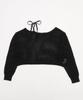 WEGO Mohair Touch Size Black Women's 2-Way One-Shoulder Knit, F,