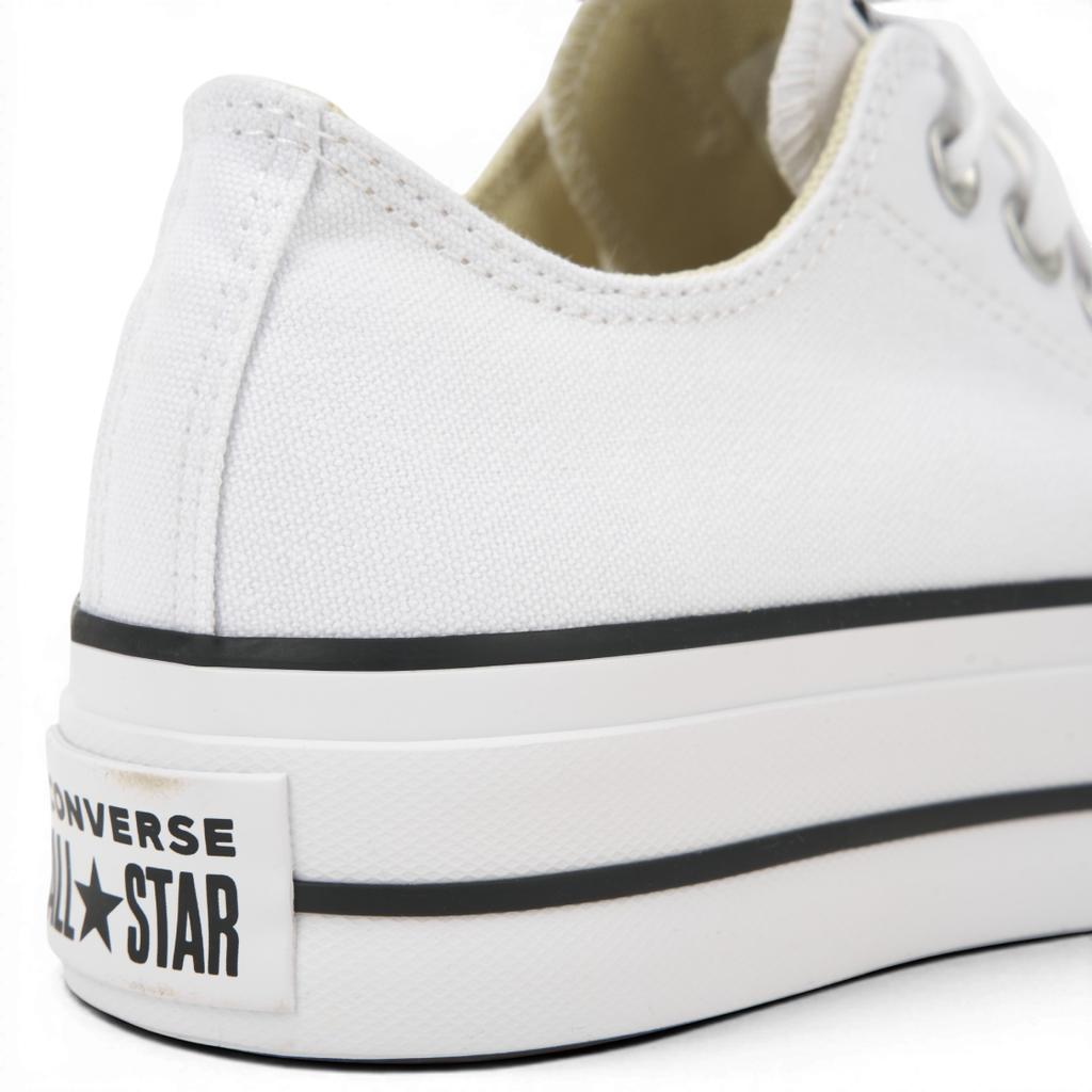 Converse Chuck Taylor All Star Lift Ox Bianco Nero Sneakers Donna 560251C