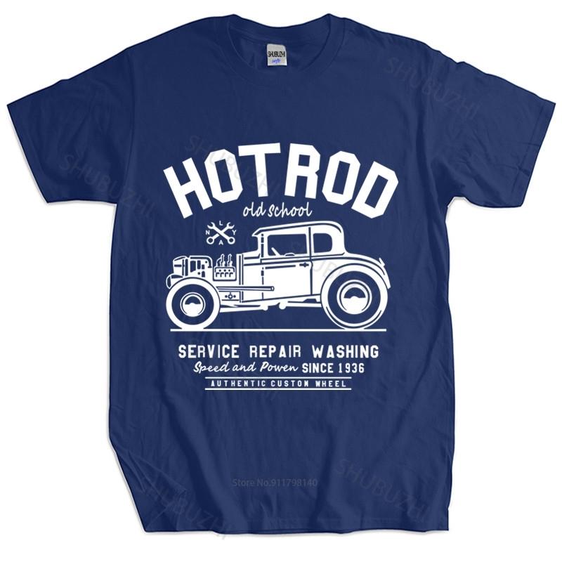 

Mens summer cotton tshirt loose tops HOTROD T SHIRT OLS SCHOOL SERVICE REPAIRS WASHING VINTAGE unisex tee-shirt women top tees 4XL