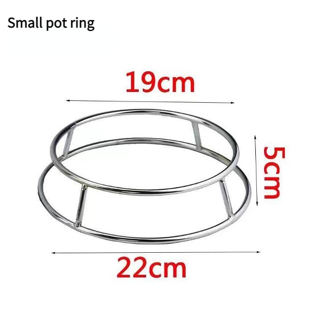 Topfuntersetzer aus Gusseisen, Topfständer aus Edelstahl, doppellagiger Topfuntersetzer, wärmeisolierend und hitzebeständig, zur Platzierung von Pfannenständern
