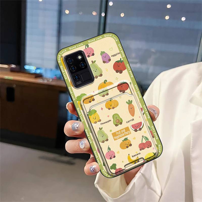 Graffiti Anti-knock Phone Case For Oukitel C21 Waterproof Anti-dust Back Cover Cute Soft Case Cover TPU Card Slot