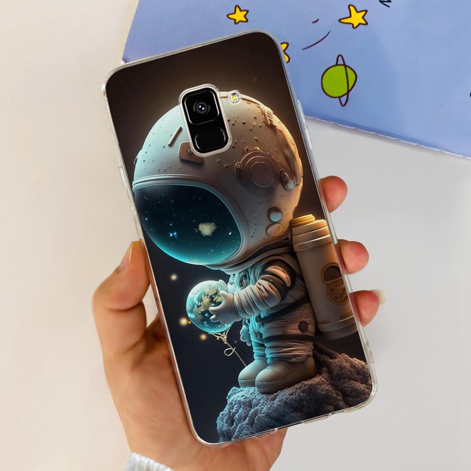 For Samsung Galaxy A8 Plus 2018 Case SM-A730F Cover Cute Cartoon Silicone Soft TPU Phone Case For Samsung A8 2018 SM-A530F Coque
