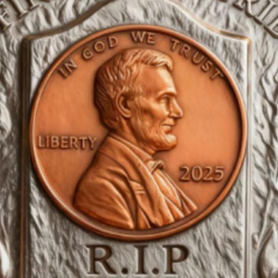 Final Cent Memorial Coin (1909-2025) Last Penny Tribute Token Historical Commemorative Coin Vintage-Style Penny Era Keepsake