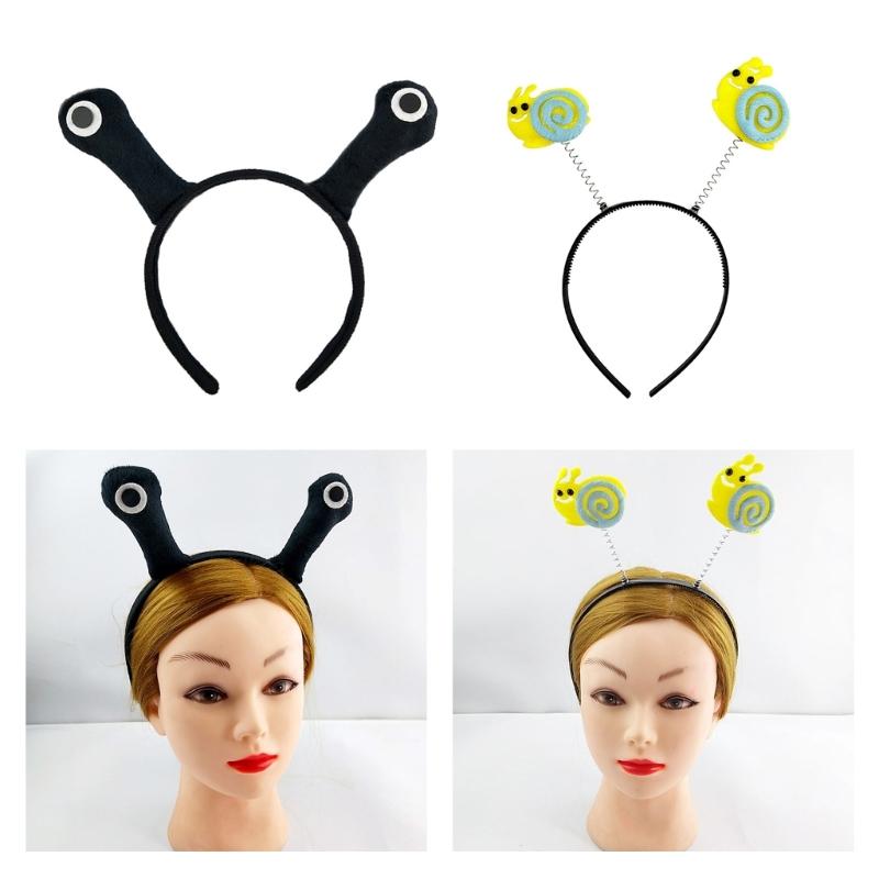 Hair Bands Festive Photo Booth Props Cartoon Snail Headband Party Headpiece Fun Headband for Music Festivals