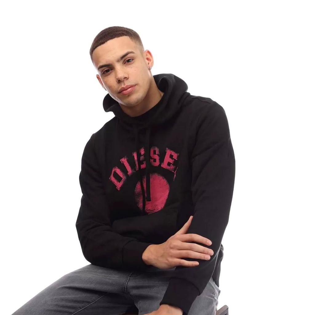 Diesel Mens Distorted Hoodie