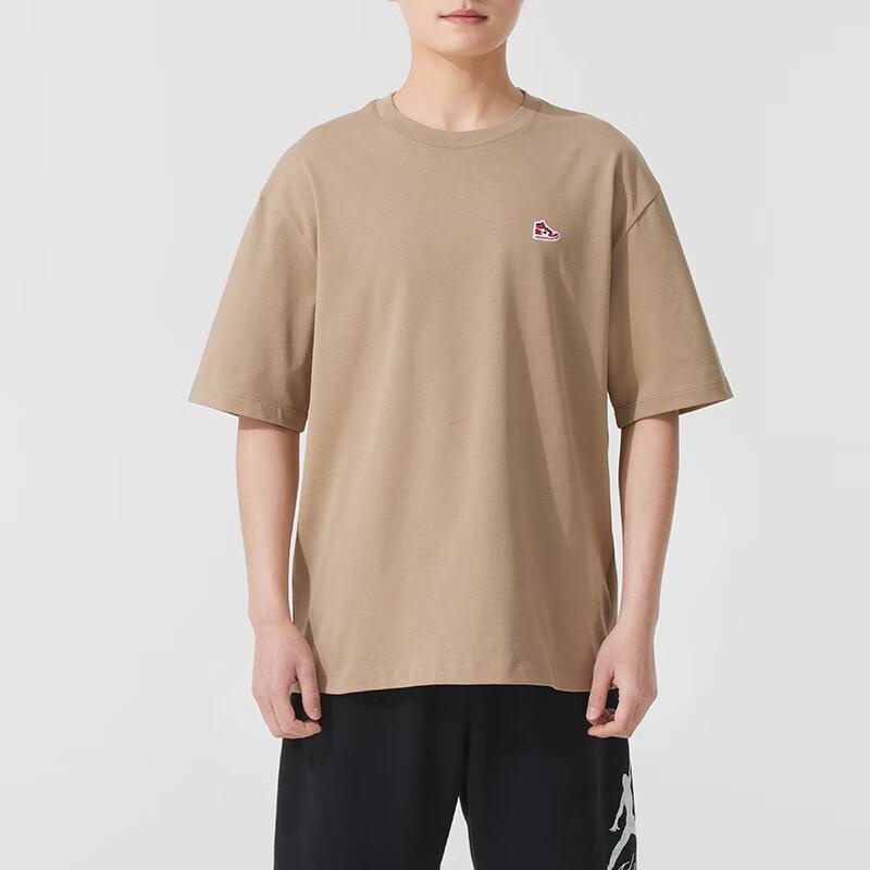 Jordan SS25 Mode Bequem Vielseitig Atmungsaktiv Kurzarm T-Shirt Herren Oberteile Khaki HJ2327-240