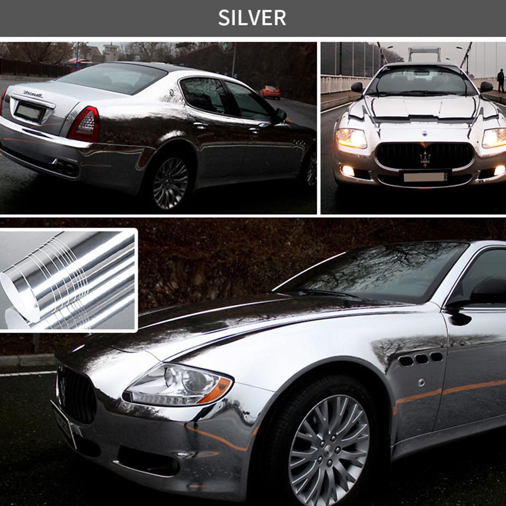 Stretchable Mirror   Film Foil Car Sticker   Wrapping Sheet Decal Protective Car Styling Accessories