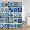 Bohemian Shower Curtains Indian Mandala Floral Boho Bath Curtain Vintage Abstract Geometric Polyester Fabric Bathroom Decor