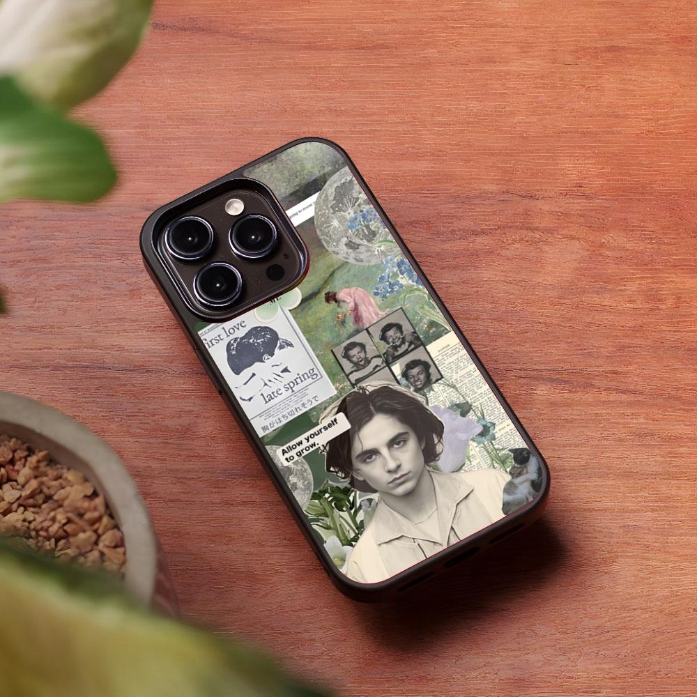 Timothee Chalamet Actor Phone Case for Iphone 16 15 14 13 Pro Max 12 11 Mini 7 8 Plus Se Xr X Xs Fundas Shell PC+TPU Cover