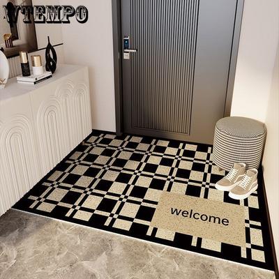 Entrance Door Mat Door Mat Household Entrance Silk Ring Floor Mat Wear-resistant and Anti Slip Foot Mat