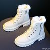 Fashion Plush Short Boots For Autumn Winter Versatile Comfortable Soft Sole Large Size Simple Comfortable Warm Women'S Shoes