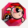 Powerpuff Girls, Blossom Automatic Opening and Closing, 8 rib Structure Portable Umbrella, Suitable for Men and Women in All Seasons  Perfec