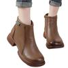 Retro Elegant Style Fashionable Women's Short Boots Autumn and Winter New Casual Versatile Soft Sole Comfortable Martin Boots Women