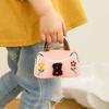 Flower Cartoon Bear Hair Clip Mini Handbag Shape Rhinestone Hairpin Cute Acetate Hair Claw  Girl