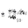 10 Pcs Guitar Strap Lock Button Mushroom Style Adjustable Universal Strap Lock Pin for Ukulele Bass Silver