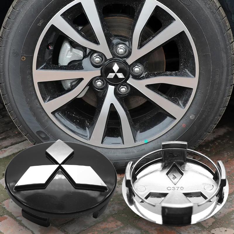 4 Stück 60mm Auto Radnabenkappen Abdeckung Für Mitsubishi Ralliart Lancer 10 Asx Outlander Asx Pajero Sport L200 Auto Zubehör