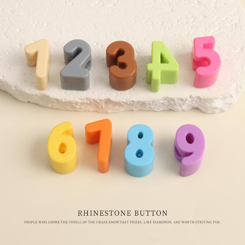 5pcs Color Casual Shoe Buckle Alphanumeric Accessories Beaded Diy Thick Shoes Shoelaces Decorative Buttons