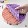 Silicone Anti Scalding Mat Pot Holder Household Kitchen Countertop Protection Heat-resistant Anti Slip Circular Silicone Mat