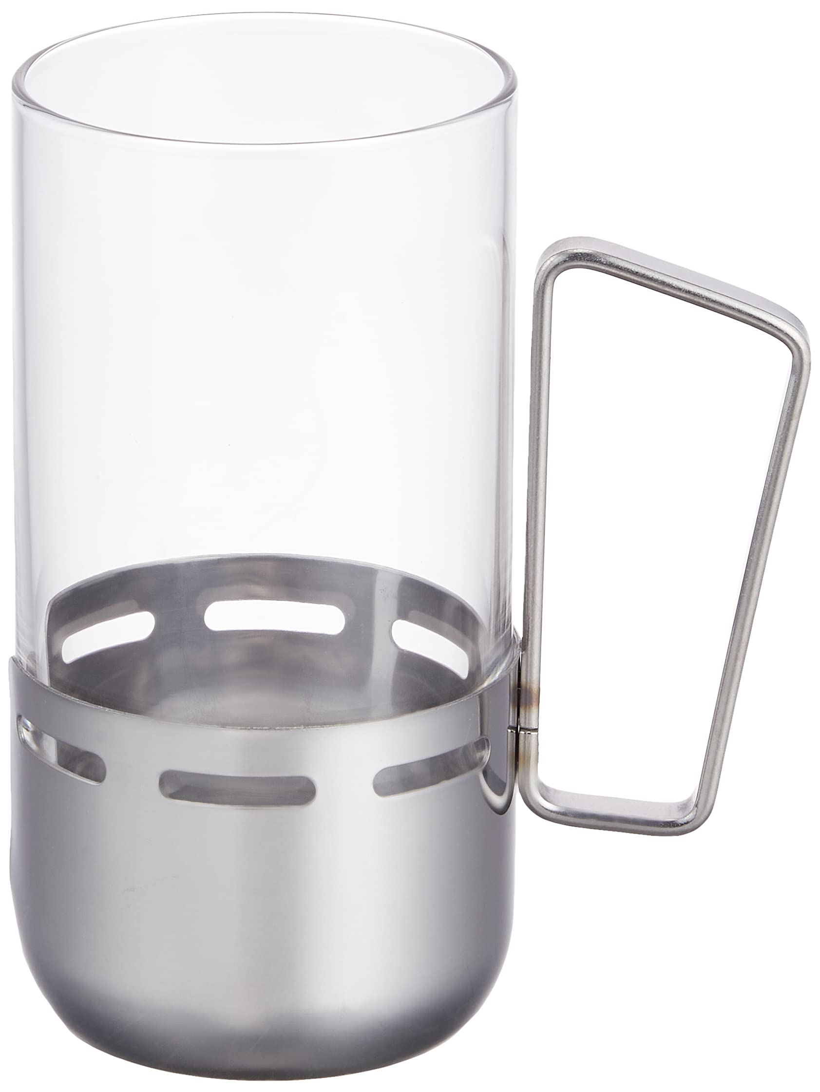 Aderia H AX Trevian A-Type Glasses with Holders, 10cm x 6cm, Set of 6, M-6159