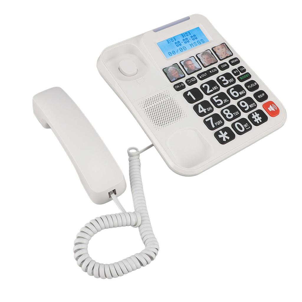 Corded and Cordless Phone 2in Screen Expandable Big Button with Answering Machine Call Blocking