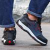 Fashion Steel Toe Cap Shoes For Men Work Boots Puncture-Proof Work Safety Shoes Protective Working Shoes Male Footwear Security Sneakers