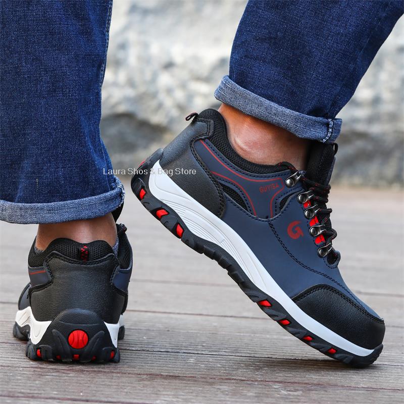 Fashion Steel Toe Cap Shoes For Men Work Boots Puncture-Proof Work Safety Shoes Protective Working Shoes Male Footwear Security Sneakers