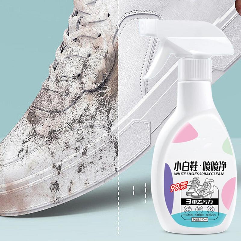 Sneaker-Reiniger Schuhreinigungsspray 350ml Reiniger für weiße Schuhe Stiefel Canvas-Reinigung Fleckenentferner-Spray Entfernt Schmutz