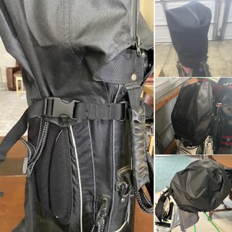 Leichter Golfschlägerschutz mit verstellbaren Schnallen, kompaktes Falt-Design, Reisespeicher, Golfschlägertasche Regenschutz