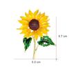 Stylish Unique Sunflower Brooch For Women Elegant Flower Corsage Wedding Party Daily Clothing Jewelry Accessories Gift