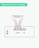 LINOVISION Industrial Gigabit BT90W PoE Switch and PoE Optional DC Power SFP DIN Rail PoE Powered Switch Support 820 Feet Long Range PoE 4-Port