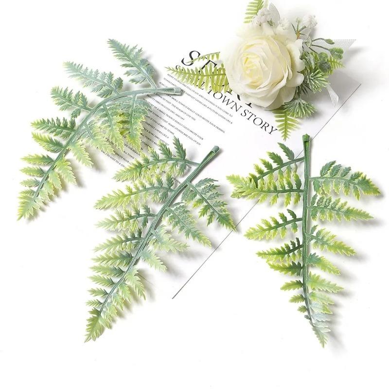 Green Artificial Plants Leaf Party Home Wedding Decor Accessories DIY Cake Candy Box Garland Christmas Decoration Flowers Wreath