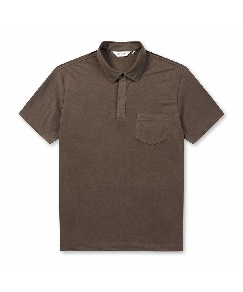BRENTWOOD Modal Solid Polo Neck T-Shirt Brtam26511Brx