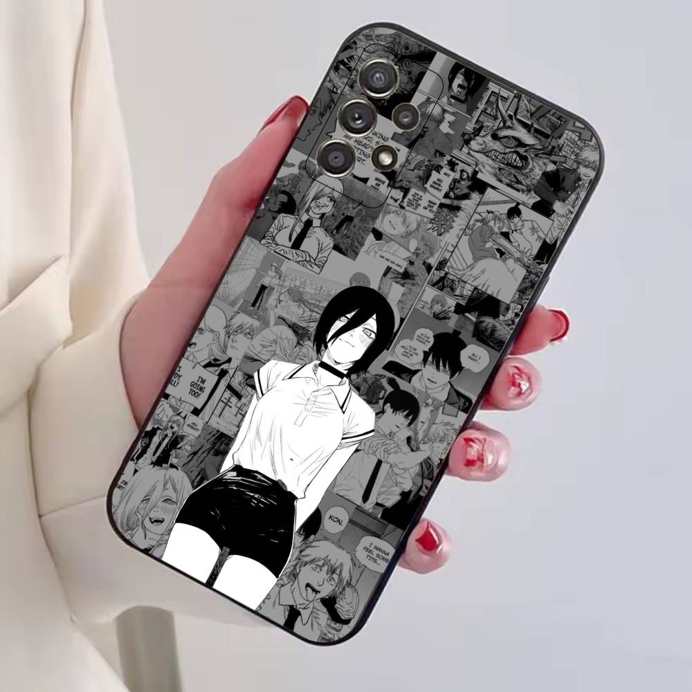 Cool Anime Girl R-Reze Phone Case For Samsung S25,S24,S21,S22,S23,S30,Ultra,S20,Plus,Fe,Lite,Note,10,Black Cover