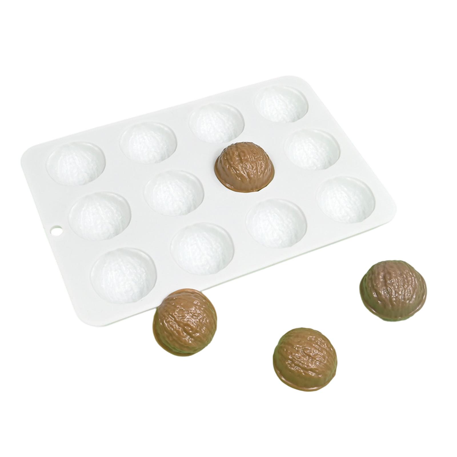 

Креативная силиконовая форма для молекулярной гастрономии с 12 реалистичными полостями для грецких орехов для украшения тортов и презентации десертов