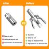 2x Grease Coupler High-Pressure Quick Release Lock Oil Injection Nozzles 3.66in