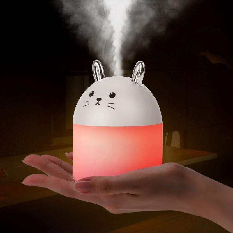 Desktop-Luftbefeuchter mit buntem Umgebungslicht, 250 ml Fassungsvermögen, Aroma-Diffusor für Zuhause, Aromatherapie, Luftbefeuchter, Diffusoren, Schlafzimmer