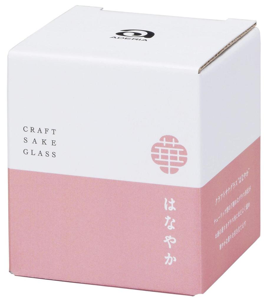 ADERIA Craft Sake Glass Hanayaka Design Award Dishwasher Safe 230ml Japanese Sake Glass Made in Japan Perfect for Cold Gift L6698 - (Good Winner) - -