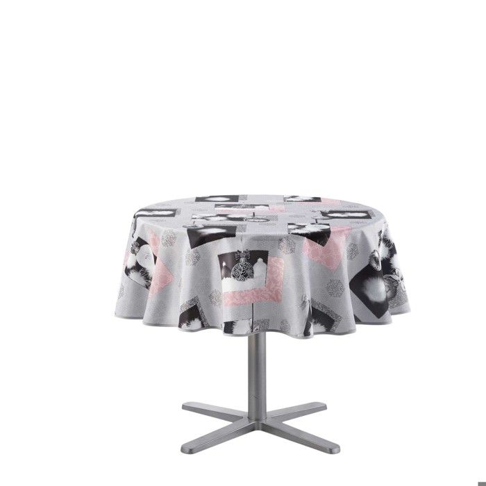 Nappe - EDEN - Cotina Flocons de Neige - 180 cm - Rond - Polyester anti-tache