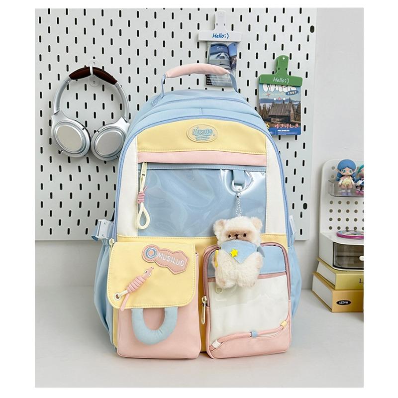 New high-value college style fresh and sweet backpack junior high school students lightweight large-capacity backpack