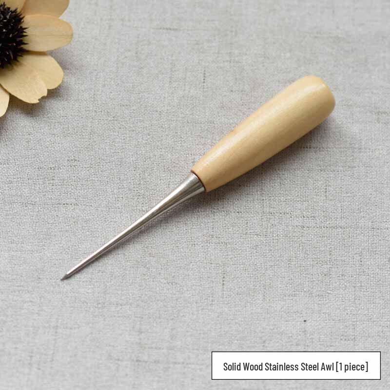 

Large Solid Taper Needle with Wooden Handle for Leather Shoe Repair and DIY